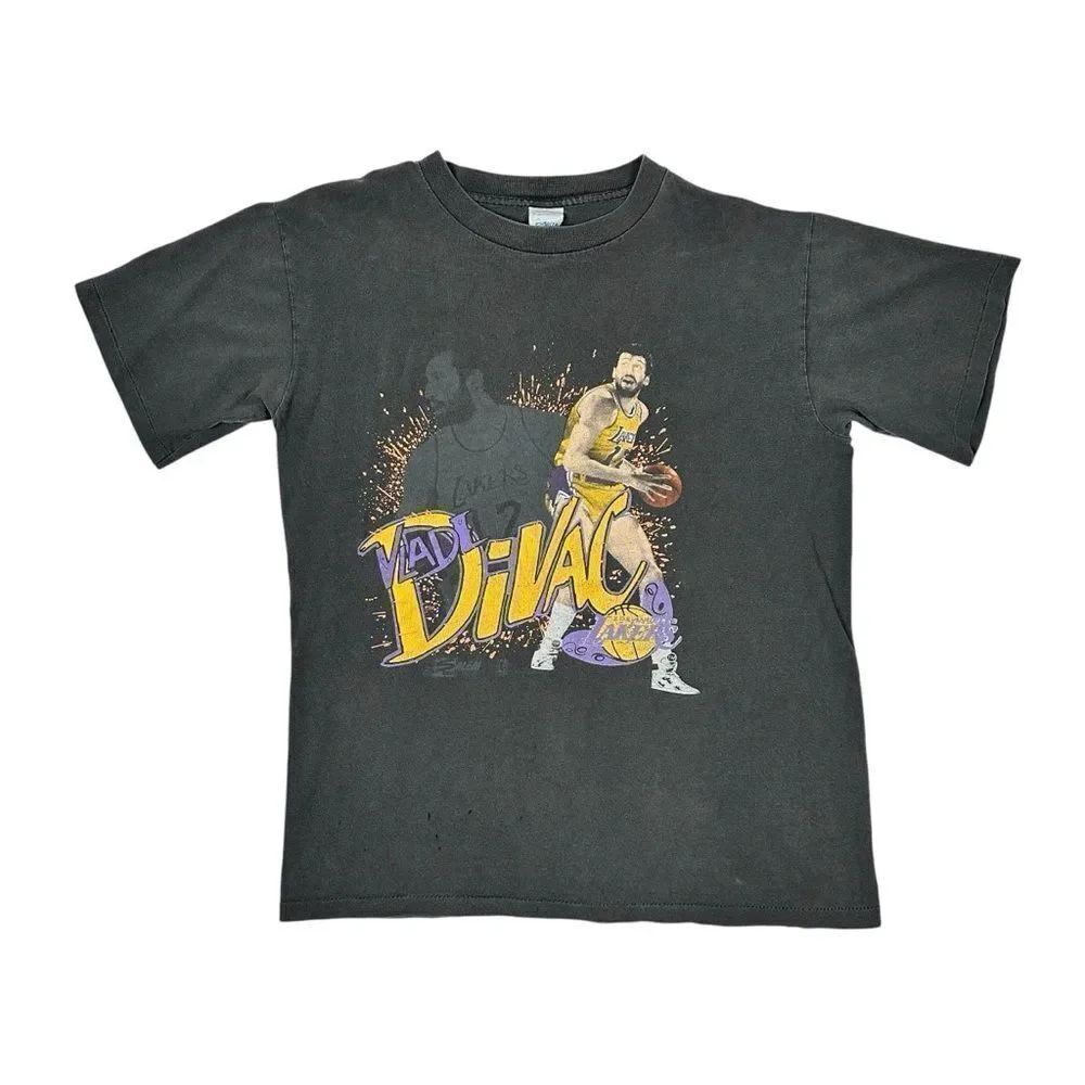 Vintage NBA Los Angeles Lakers Vlade Divac Salem Sportswear T-Shirt